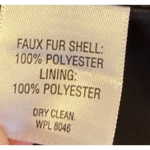 JM Collection Womens Black Faux Fur Jacket Medium - Picture 6 of 16